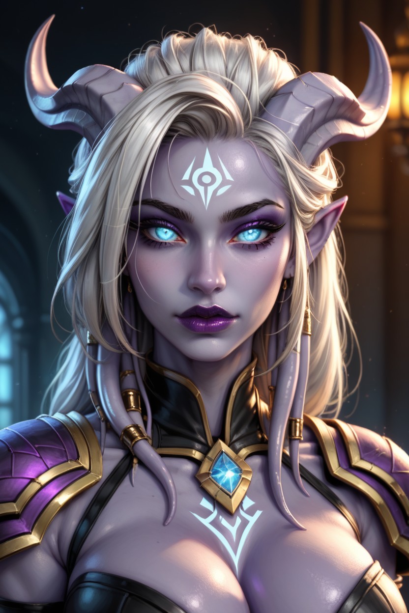 Uhd, Purple Skin, Draenai Tail AI Porn