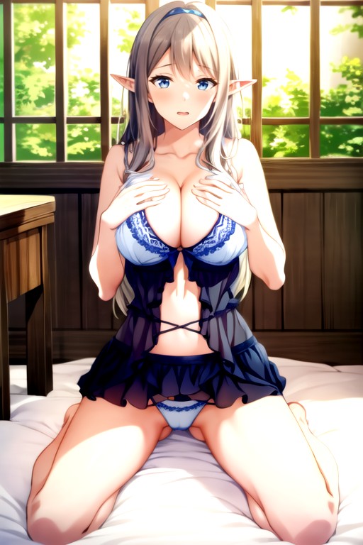 Hair Band, Loungewear, Full Body AI Porn