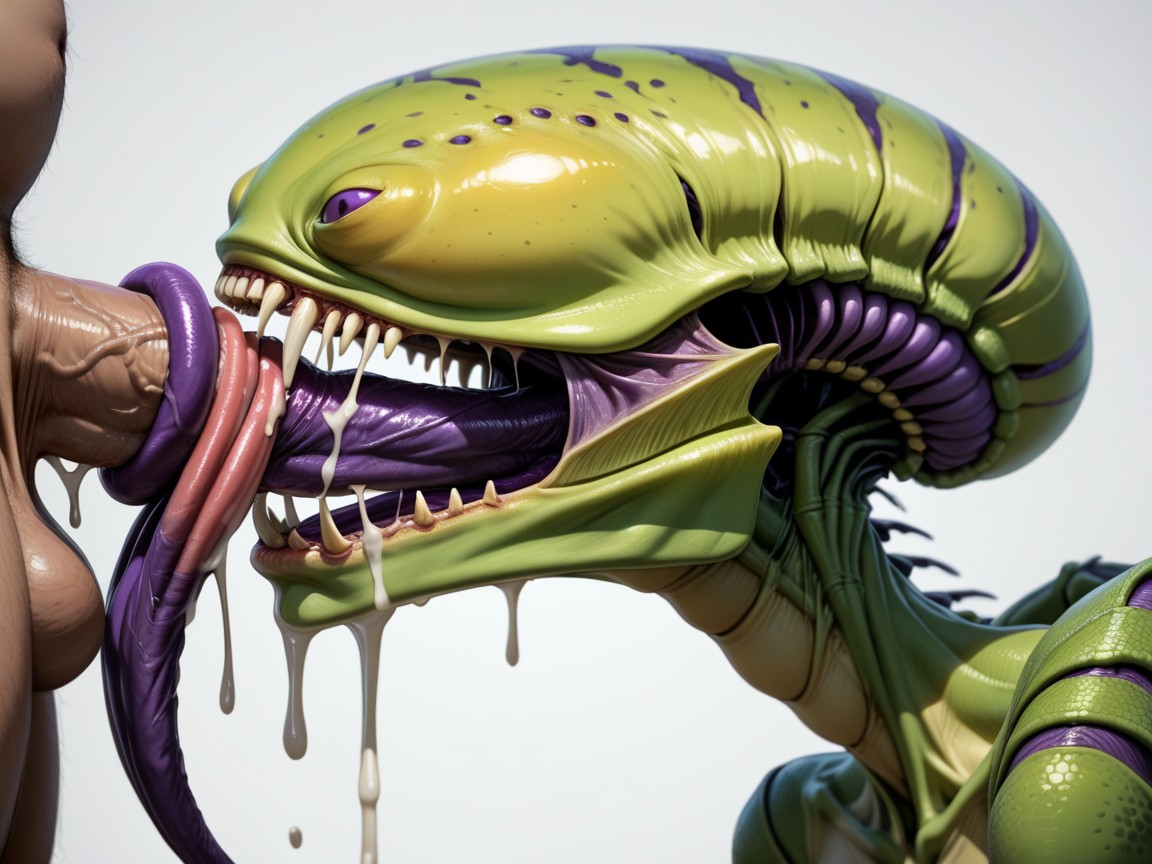 Alien Anatomy, 18+, Tonguejob Hentai AI Porn