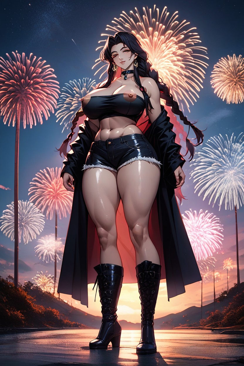 Areola Pochi, Thick Thighs, Nipples Hentai AI Porn