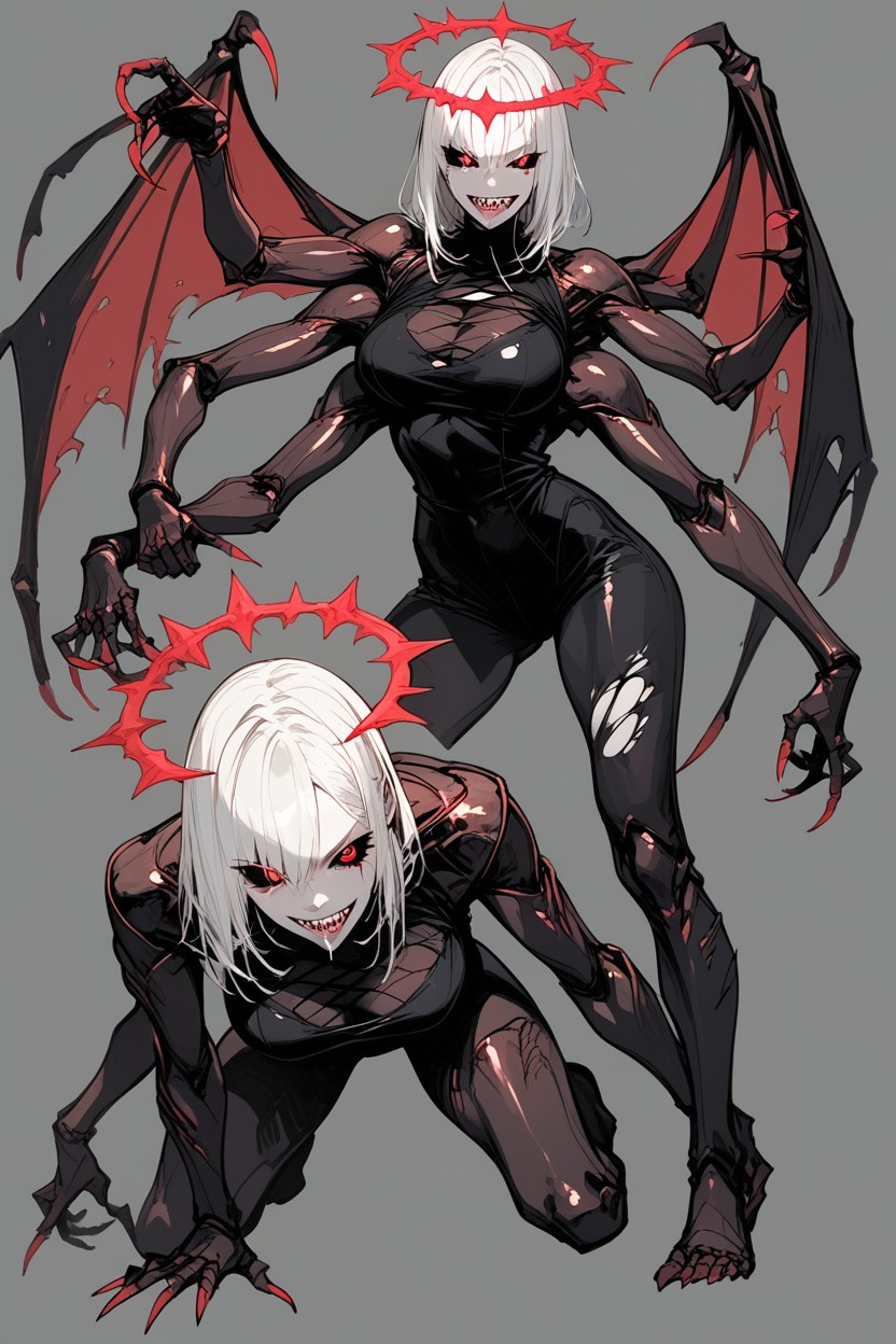 Simple Background, Drooling, Mandibles Hentai AI Porn