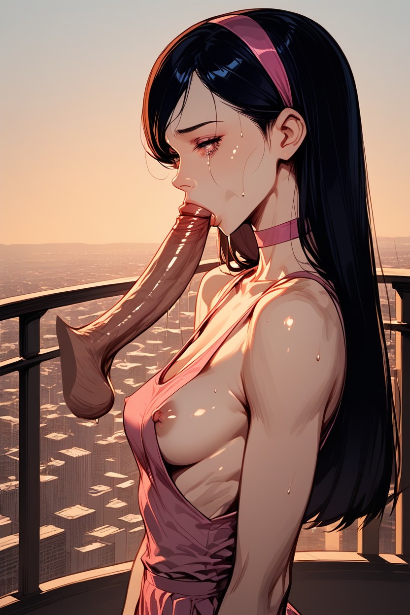 Skinny, Small Breasts, No Skirt Hentai AI Porn