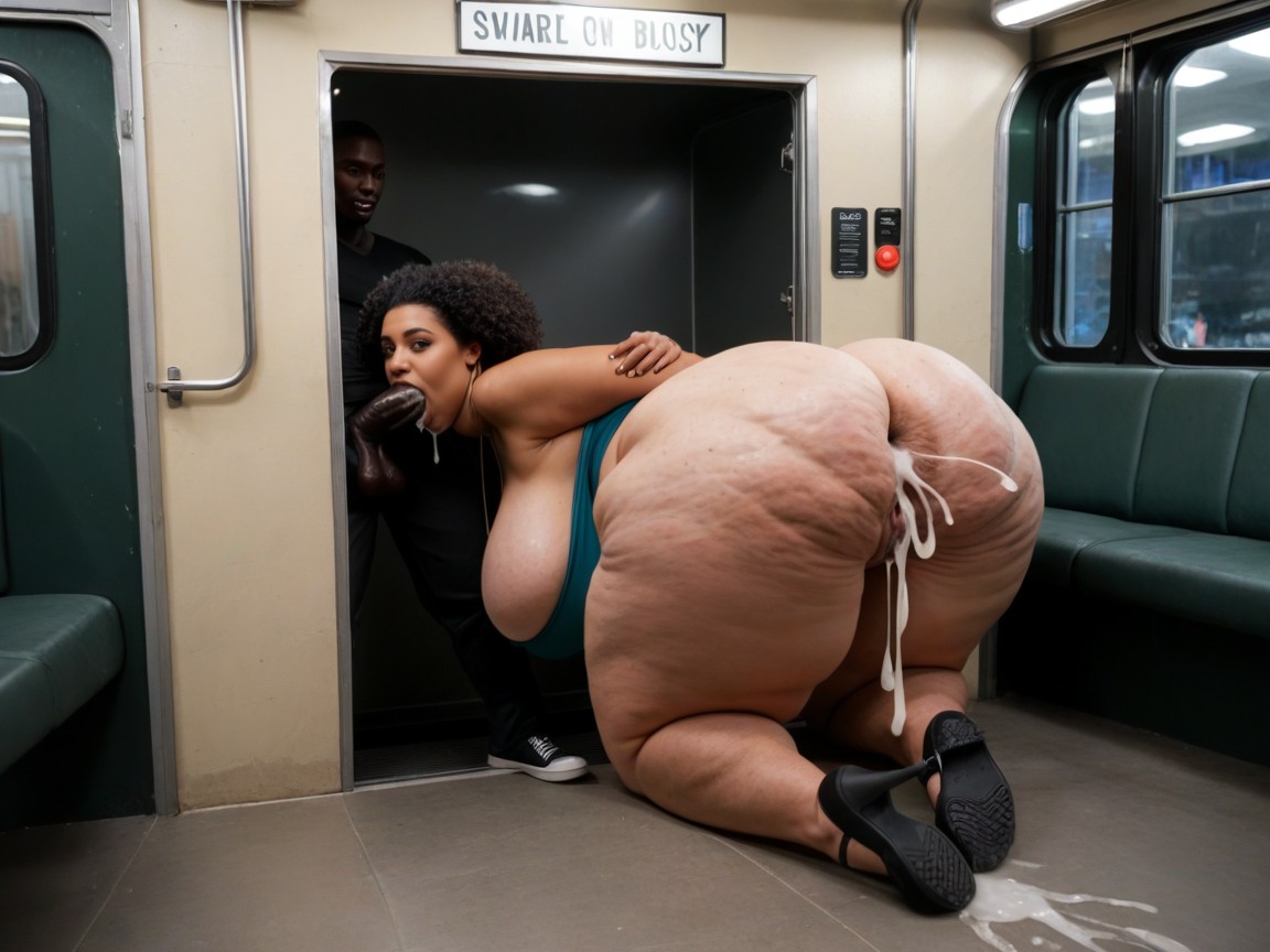 Public Cum Dumpster, Massive Bbl, Award Winning Photo BBW AI Porn