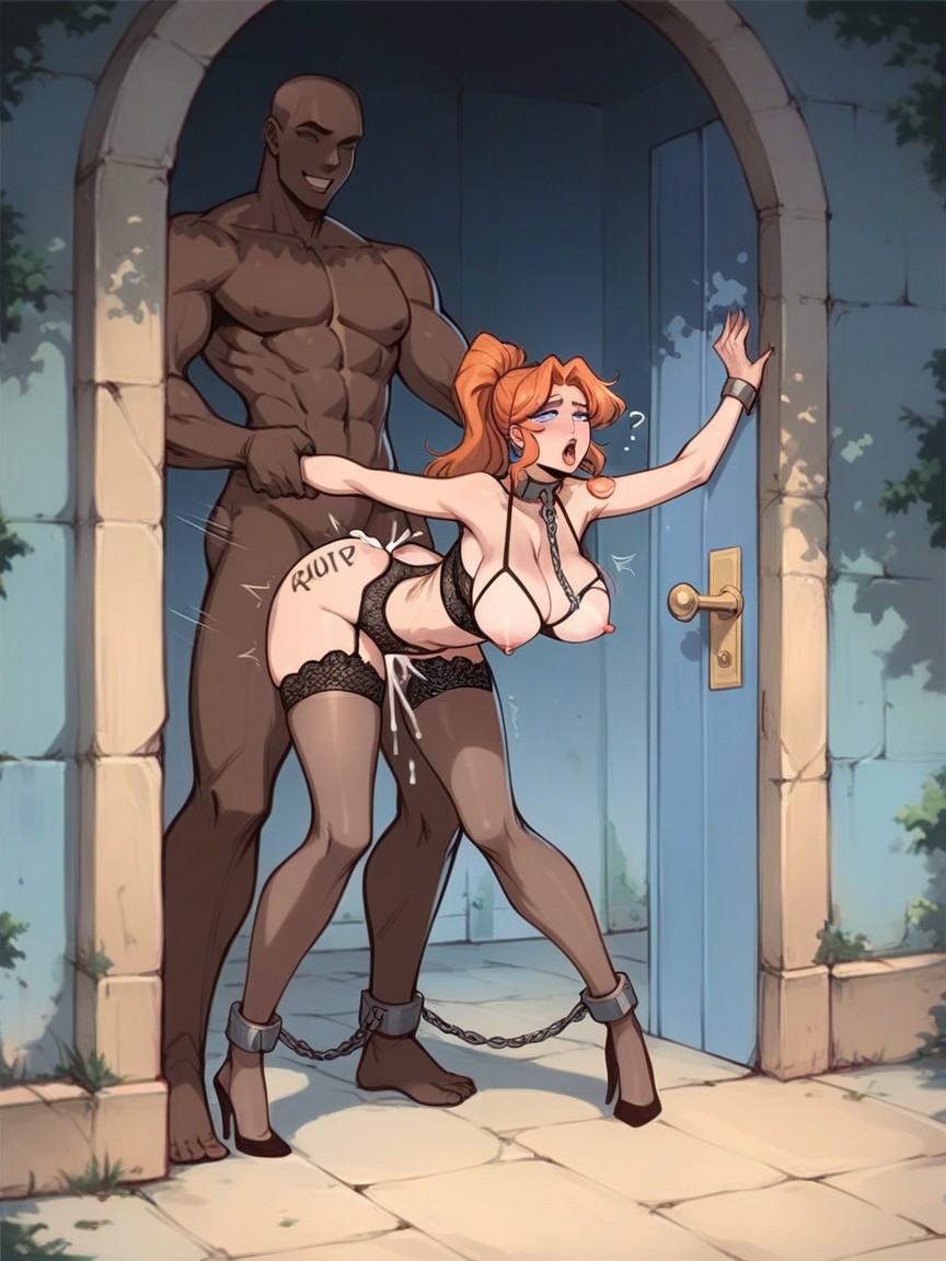 Full Body, Ponytail, Creampie Hentai AI Porn