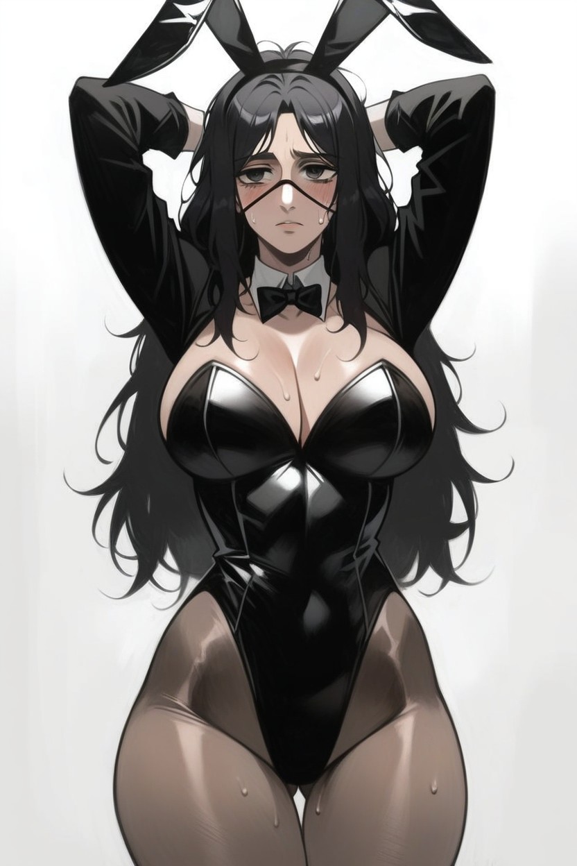 Arms Above Head, Soft Thighs, Solo Female Hentai AI Porn
