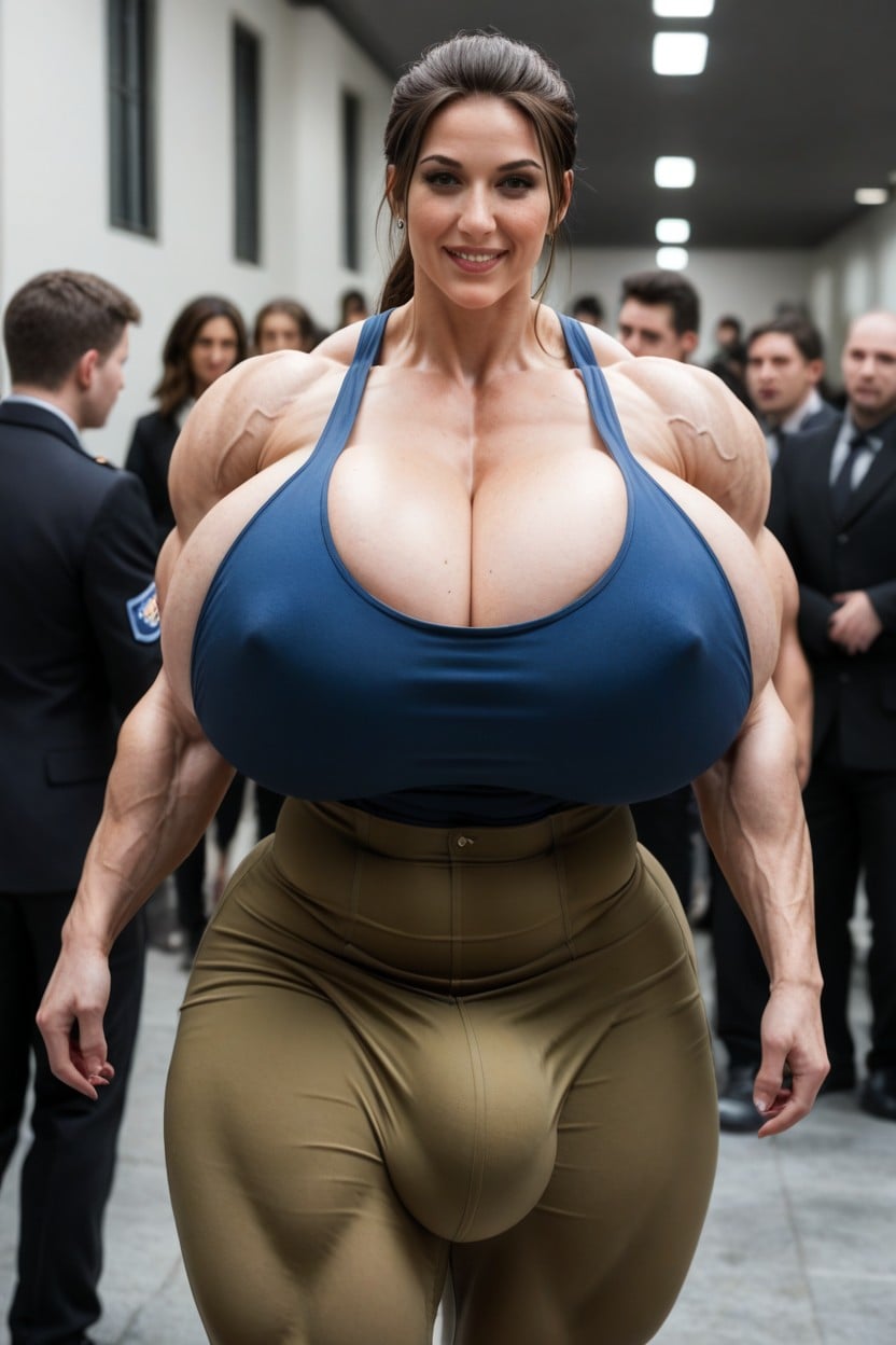 Foreskin, Burly Body, Veins Shemale AI Porn