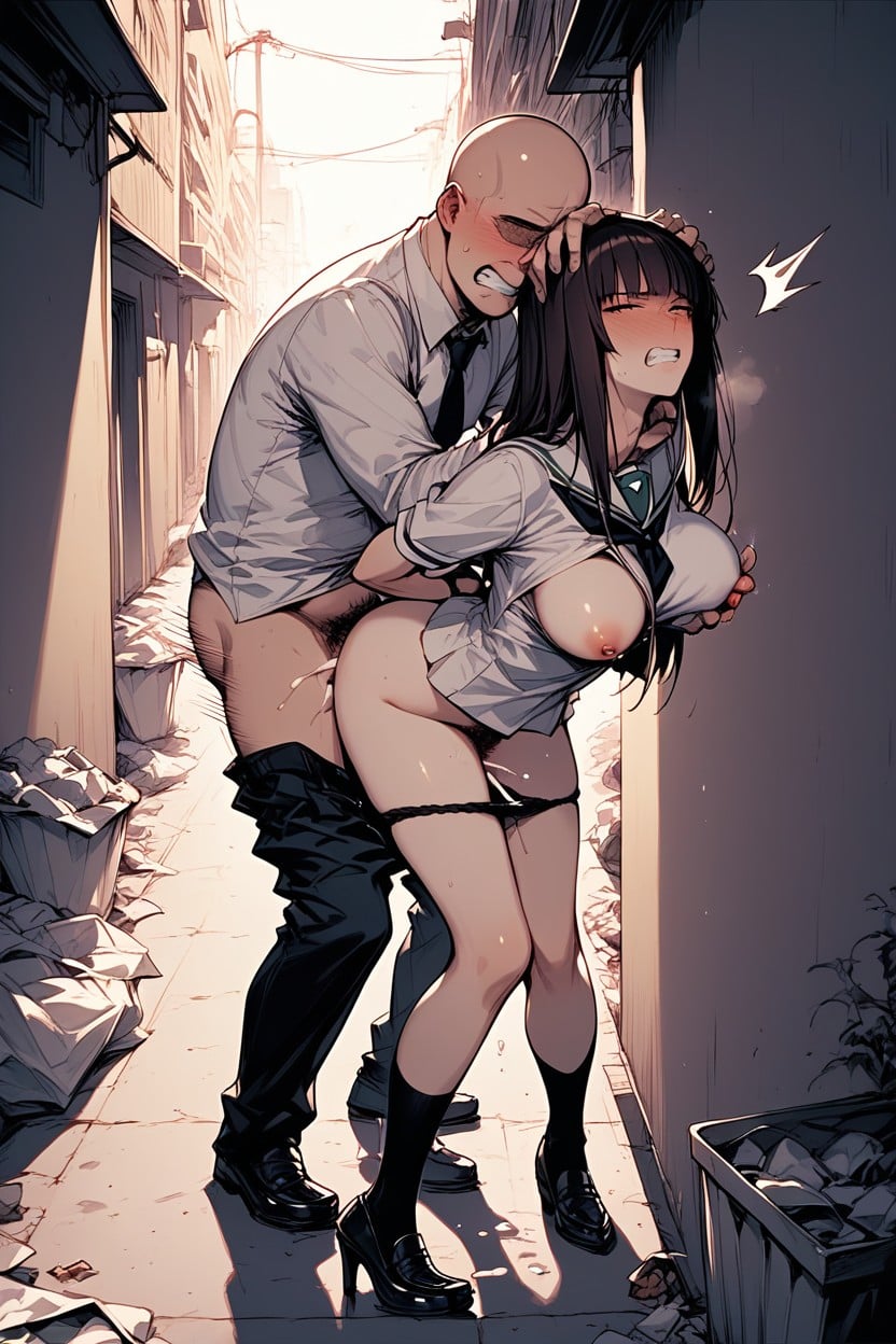 Panties Down, Nishizumi Shiho, Shocked Hentai AI Porn
