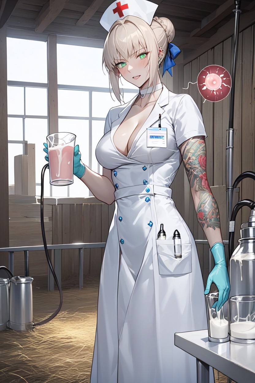 Piercings, Full Female Domination, Sperm Collection Hentai IA
