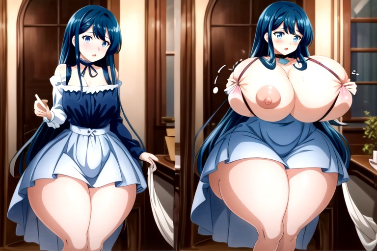 Gothic, Hyper Fat Thick Curvy Fuller Figured Asian American College Woman, The Most Perfect Face Hentai AI Porn