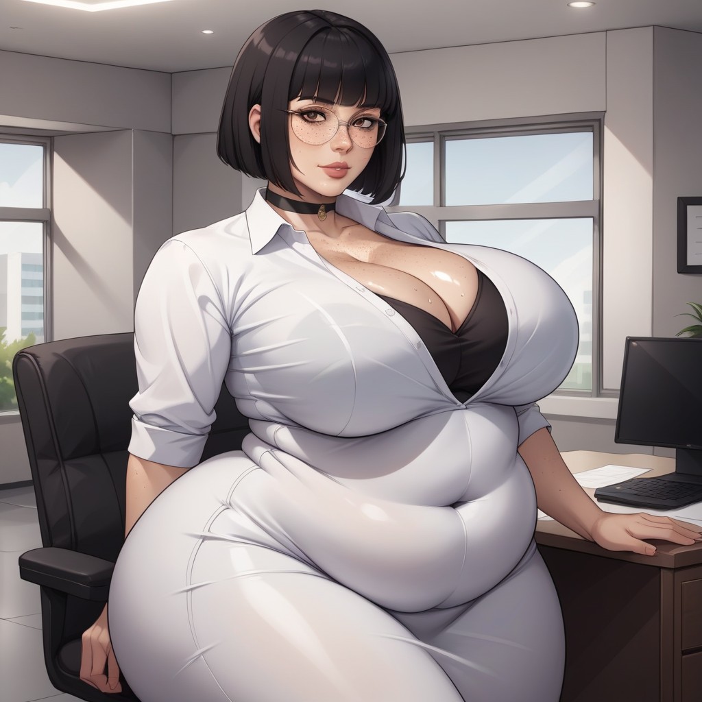 Skirt, Choker, Sweaty Hentai AI Porn