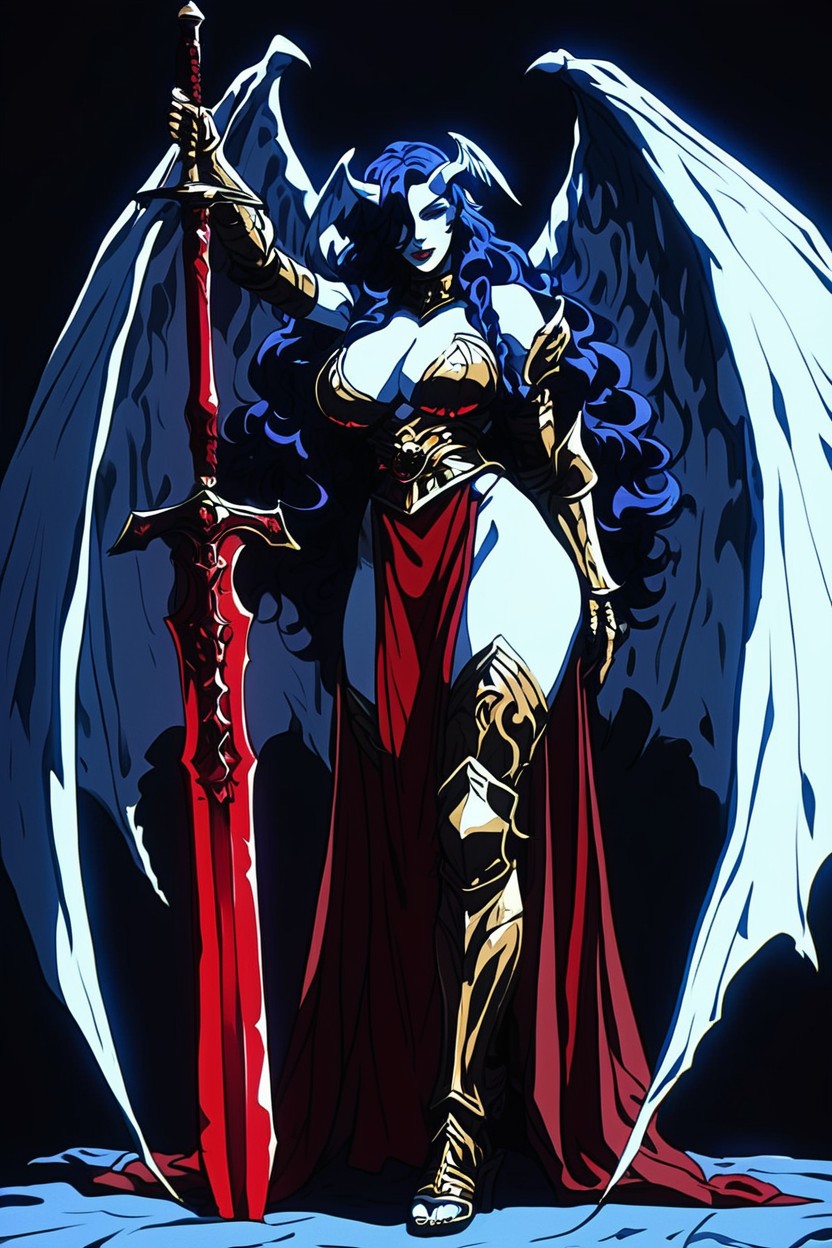 Large Breast, Form Fitting Clothes, Wavy Hair Hentai AI Porn