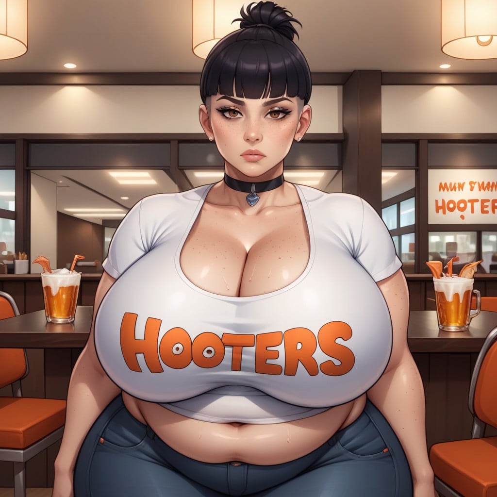 Pelo Negro, Beautiful Face, Fully Clothed Hentai IA