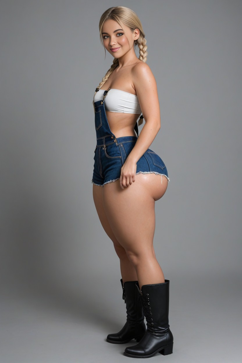Form Fitting Clothing, Huge Thighs, Bottom Heavy AI Porn