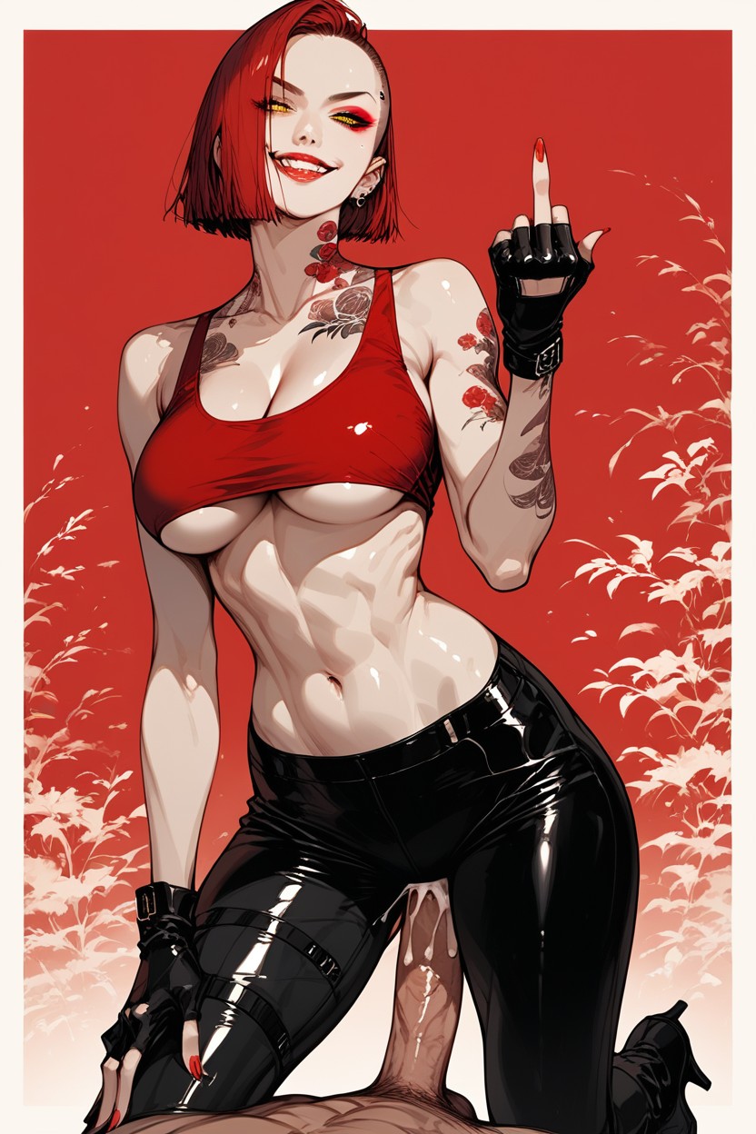 Sci-fi, Tank Top, Gloss Lips Hentai AI Porn