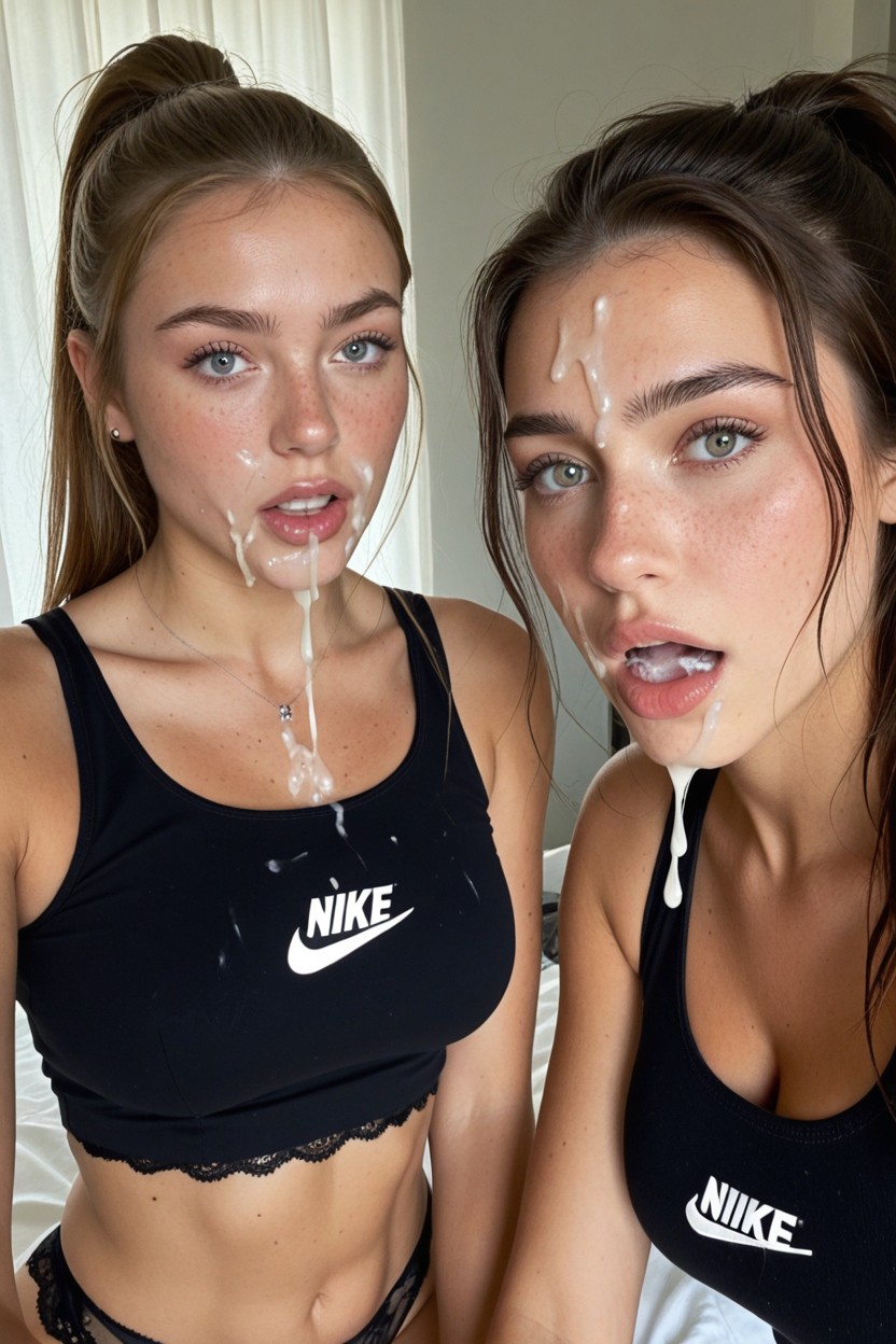 Wide Eyes, Freckles, Harem AI Porn