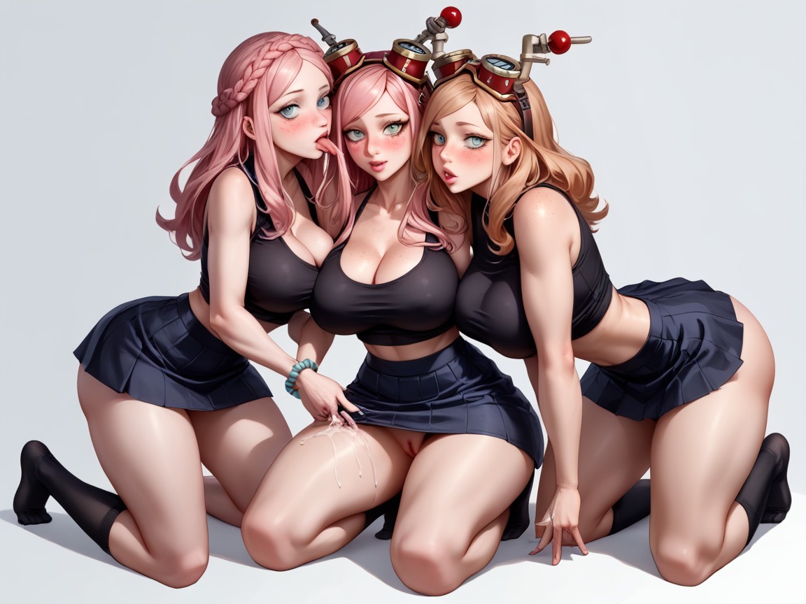 Full Lips, Hips, Kneeling AI Porn