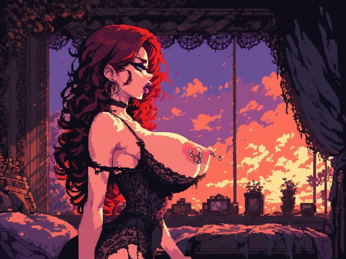 Low Angle, Hard Light, Hourglass Booty AI Porn