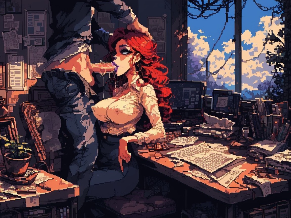 Saliva Dripping Down, Sloppy, Spit AI Porn