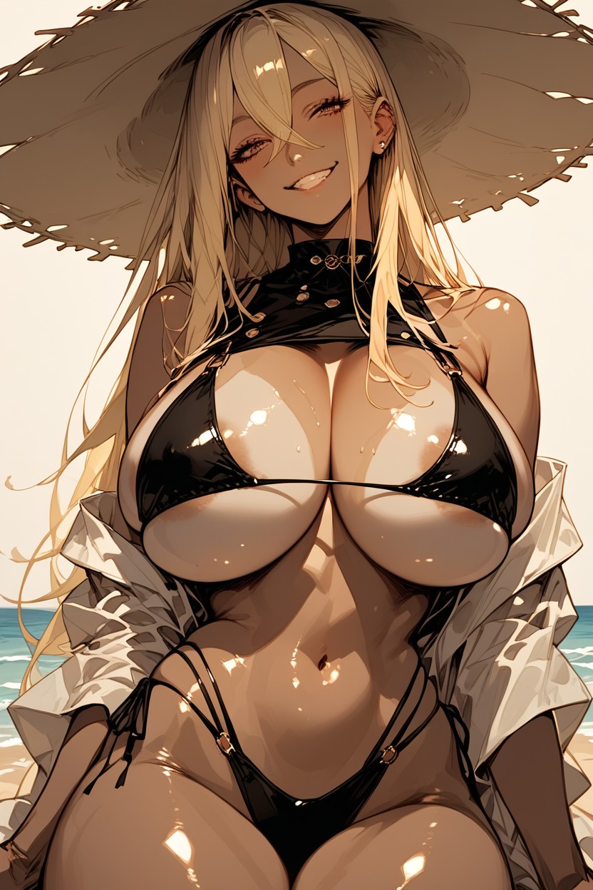 Sideboob, Head Tilt, Underboob Hentai AI Porn
