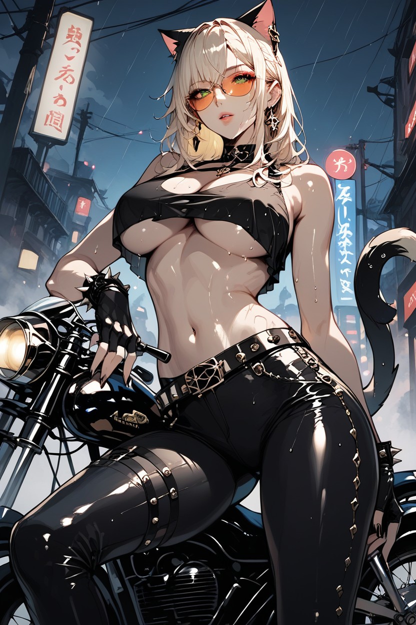 Tank Top, Erotic Look, Wet Lips Hentai AI Porn