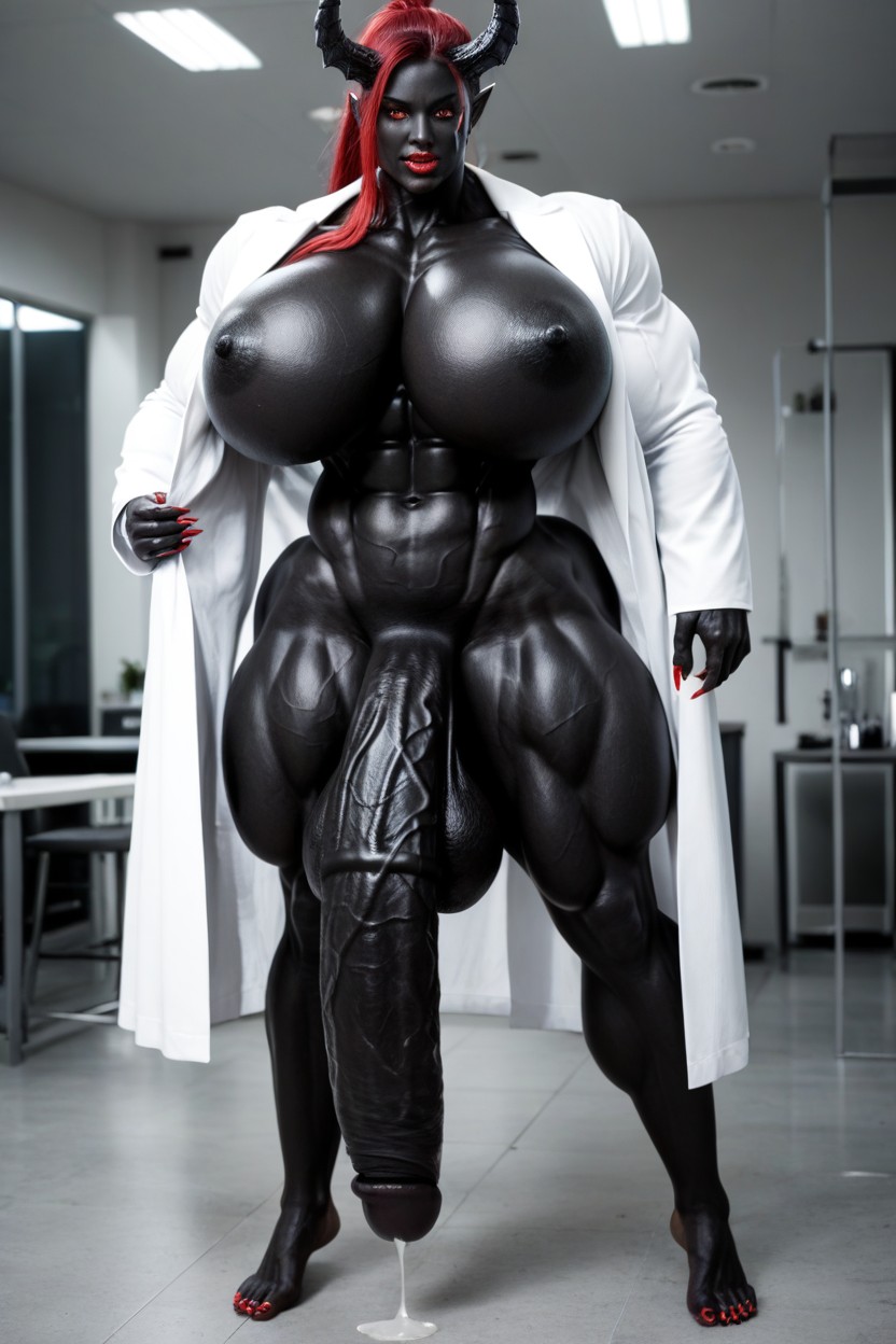 Ultra Muscular, Muscular Veins, Bottom Heavy Shemale AI Porn