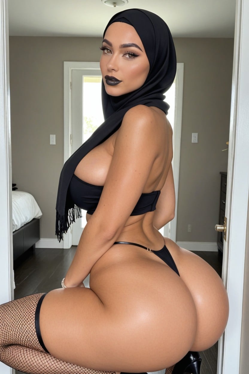Huge Hips, Round Buttocks, Bulging Ass AI Porn