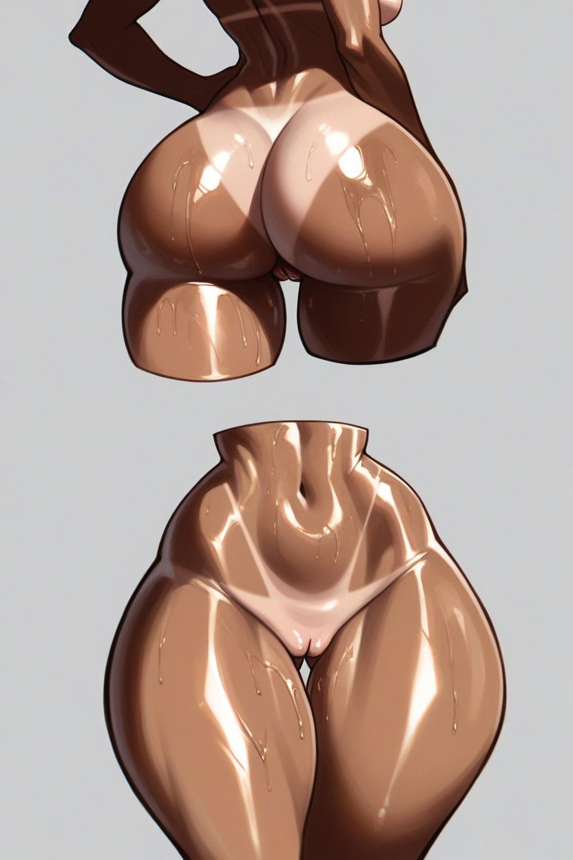 Pencil Waist, Vista Frontal, Naked Pussy Hentai IA
