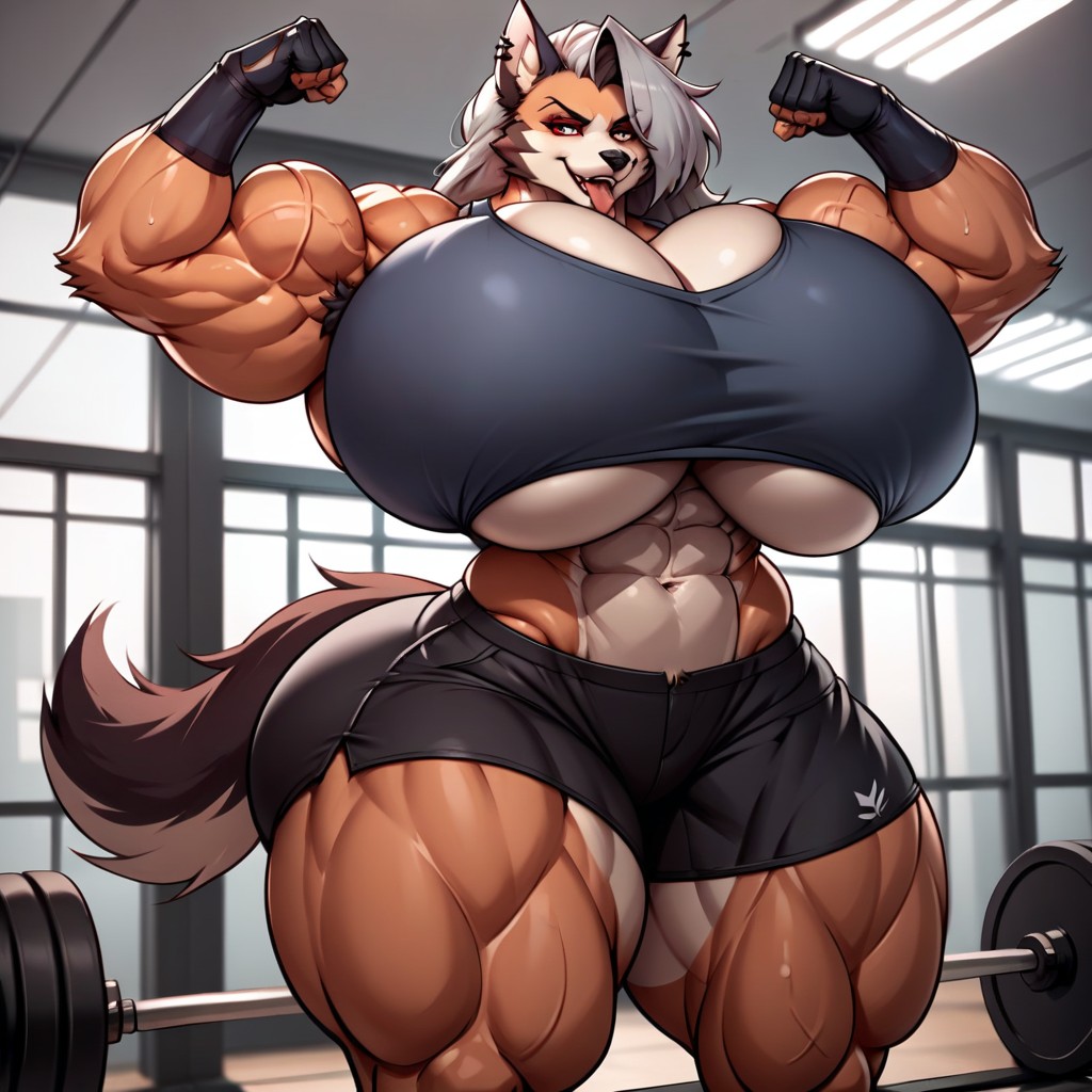 Extreme Muscle, Definition, Hyper Muscle Furry AI Porn