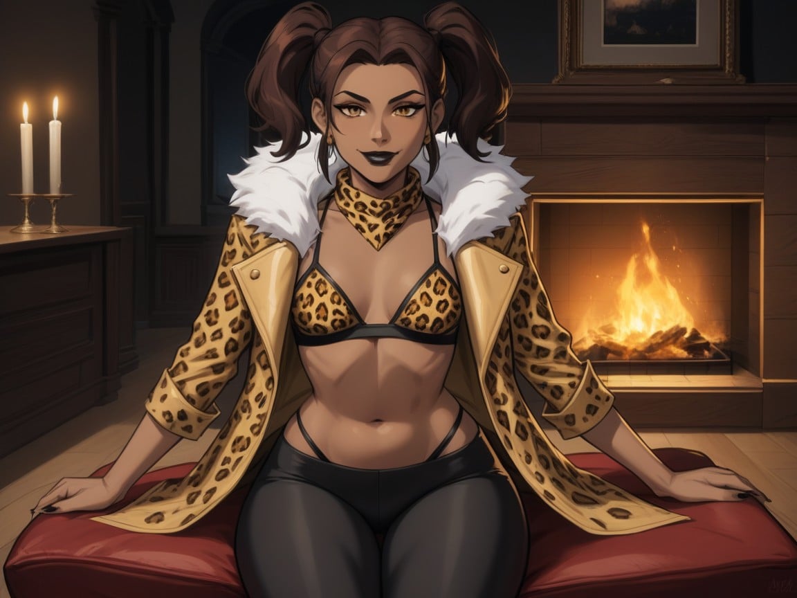 18+, Low Chest Depth, Night Latina AI Porn