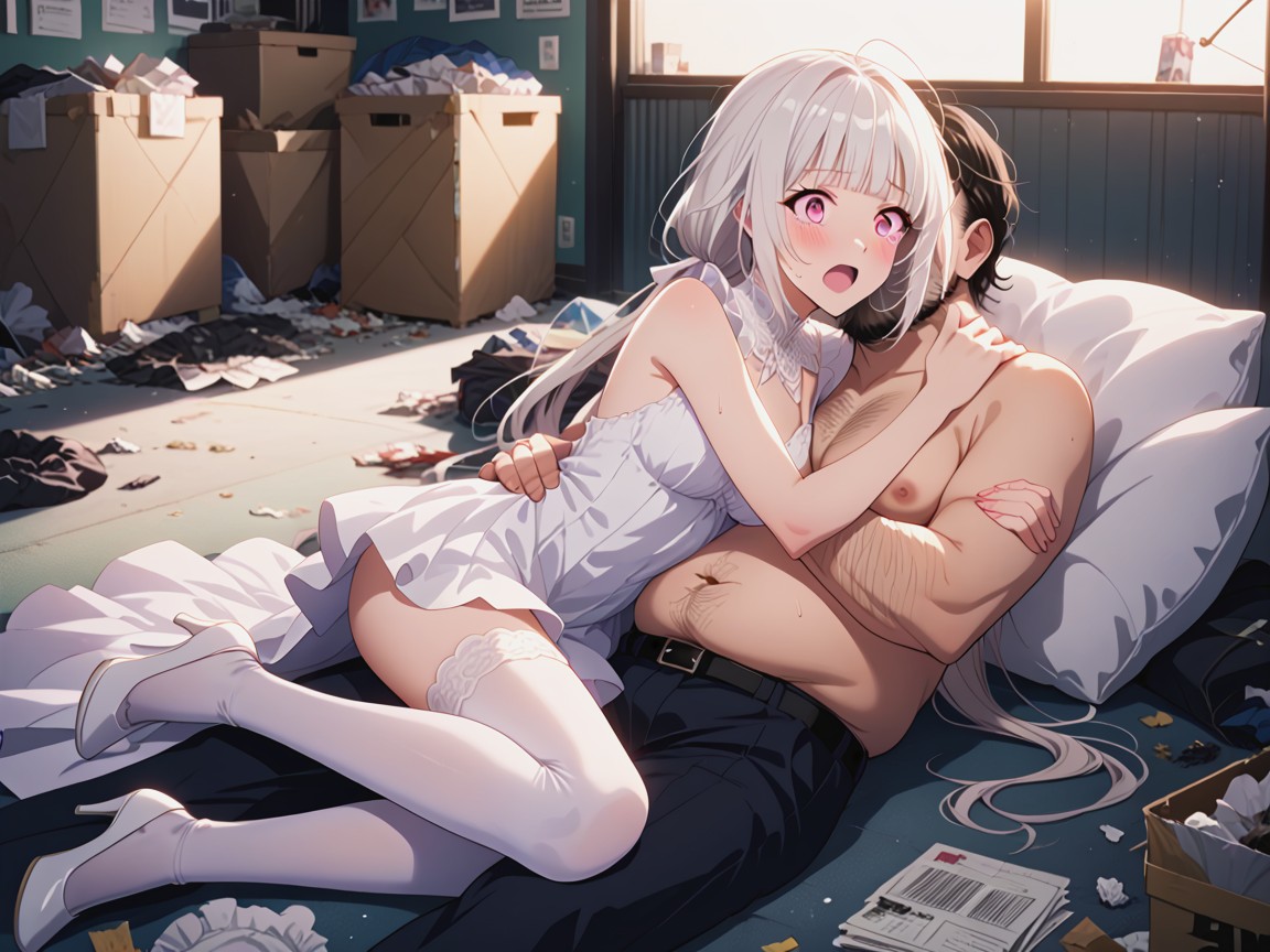 Astonished Expression, Highres, Skinny Hentai AI Porn