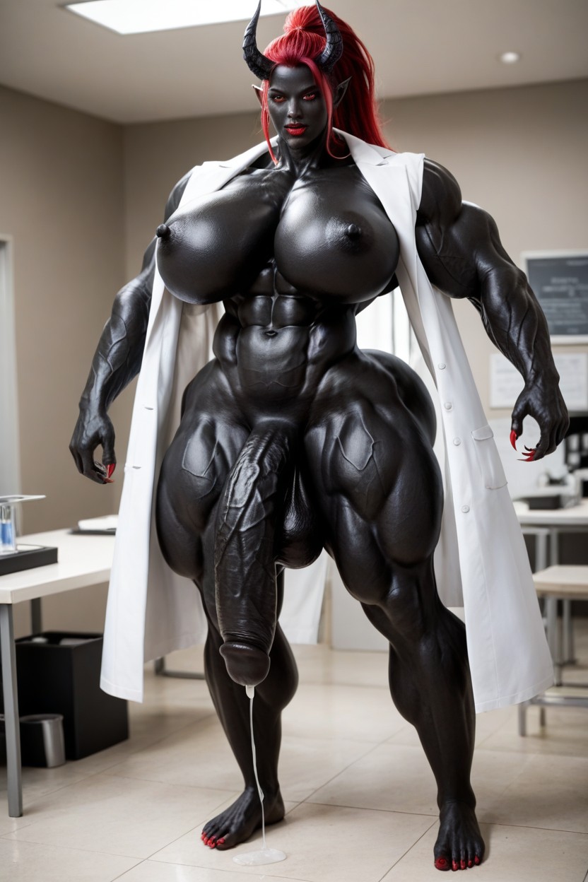 Giantess, Bodybuilder, Muscular Shemale AI Porn