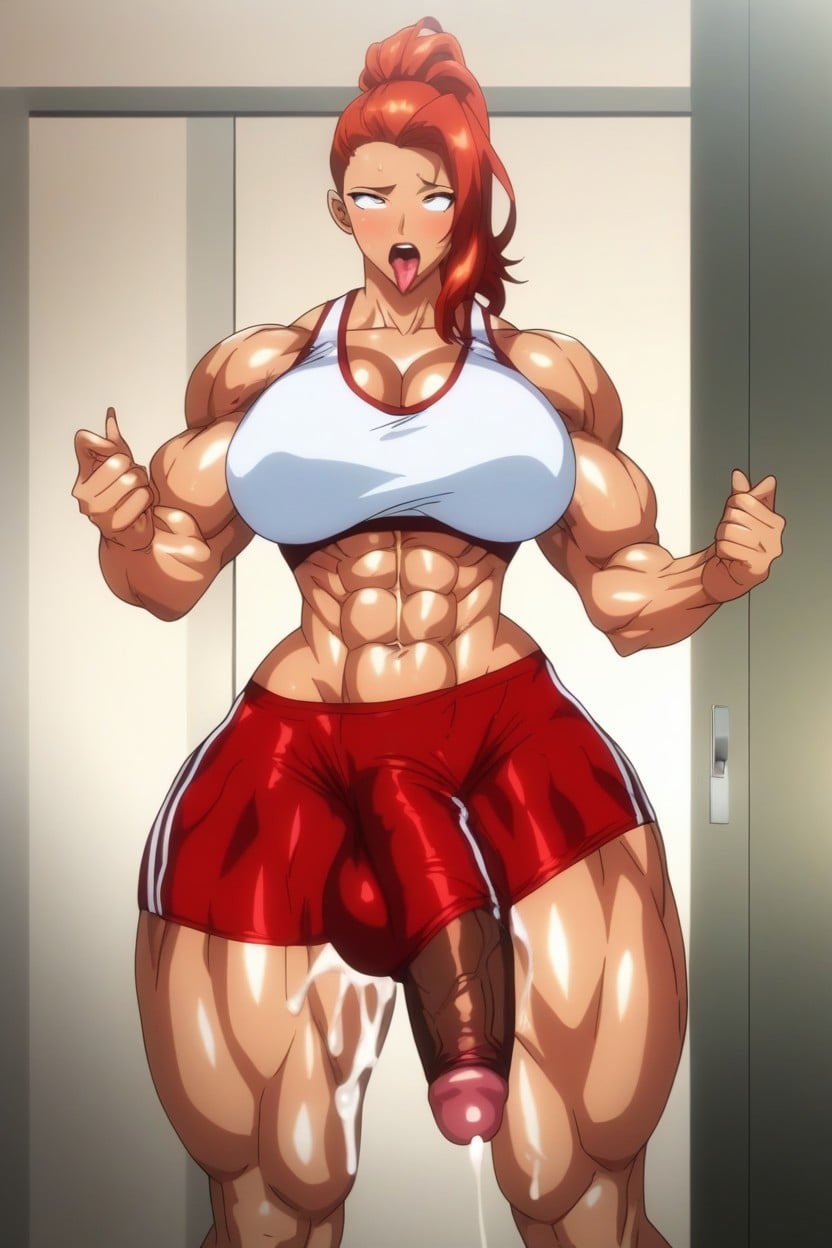 Hair, Naked, Gym Pants AI Porn