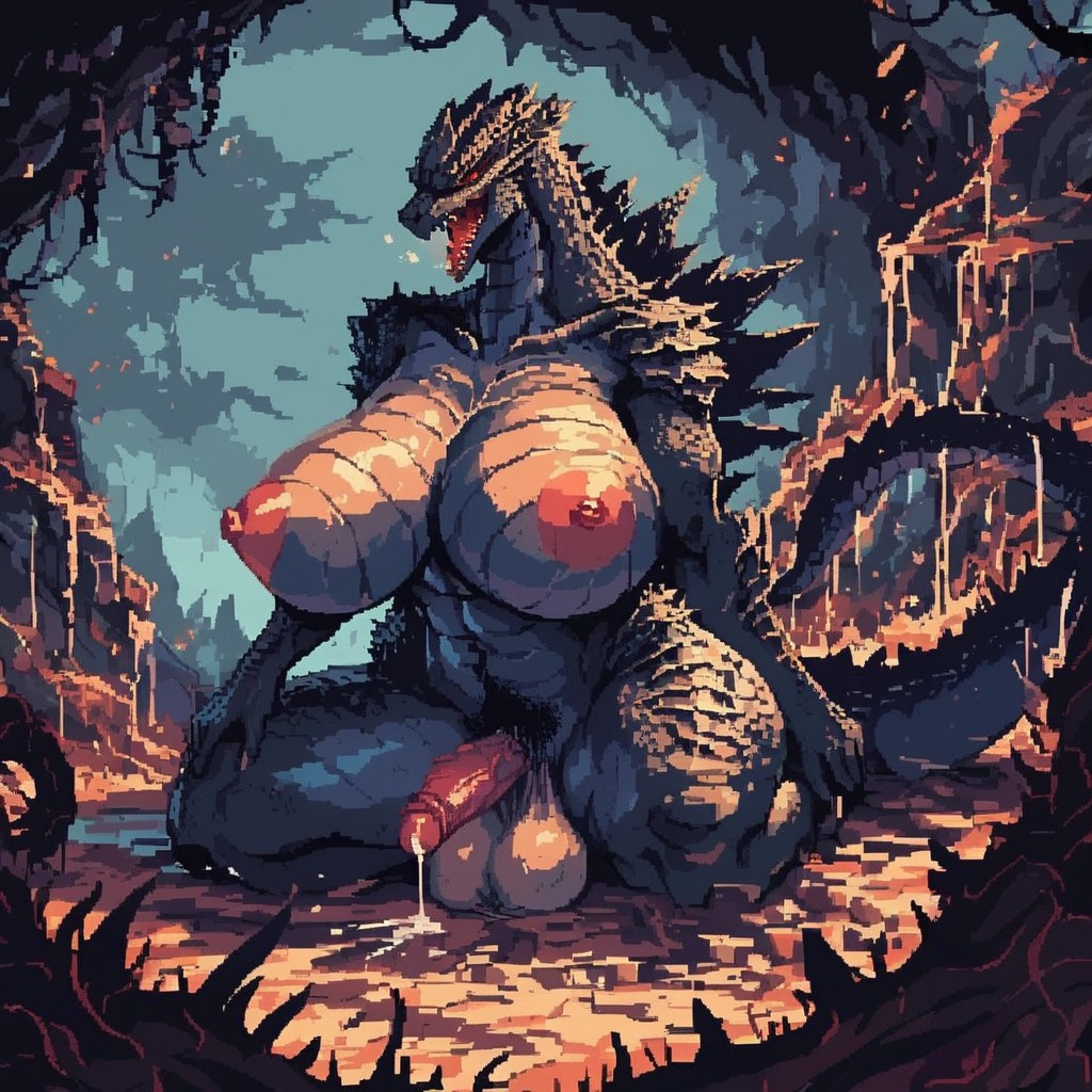 Dark, Angry, Mouth Agape Furry AI Porn