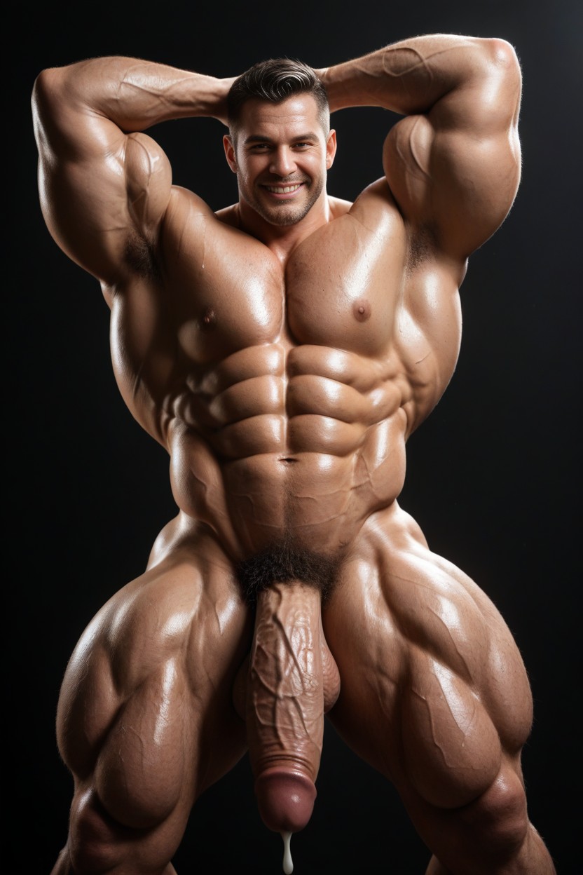 Super Horny, Sweaty Body, Panting AI Gay Porn