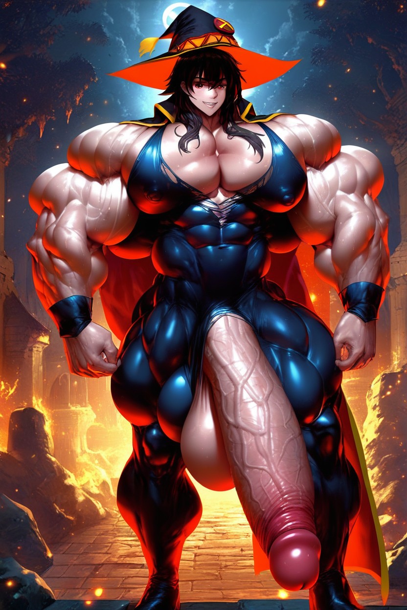 Lustfull, Huge Muscles, Fantastic Hentai AI Porn