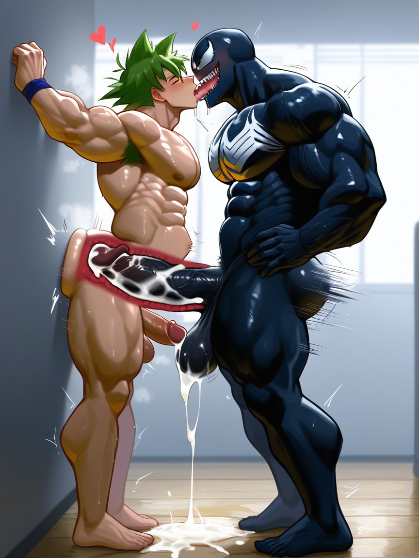 Drooling, Pre Cum, Goku Is Full Of Zoro Com And Cum AI Gay Porn