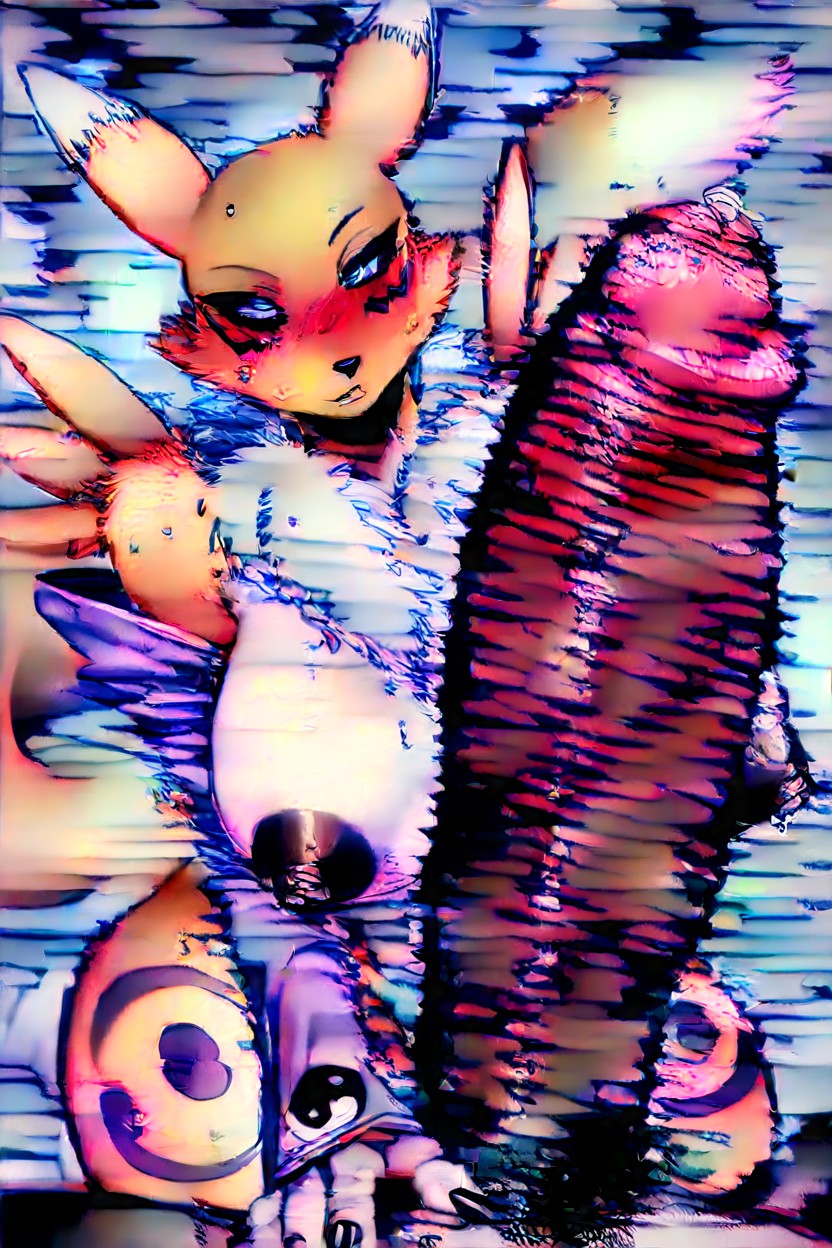 Hairy Cock, Bald, Blushing Hentai AI Porn