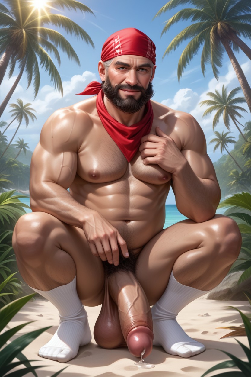 Tanned Skin, Super Strong Cock, Trees AI Gay Porn