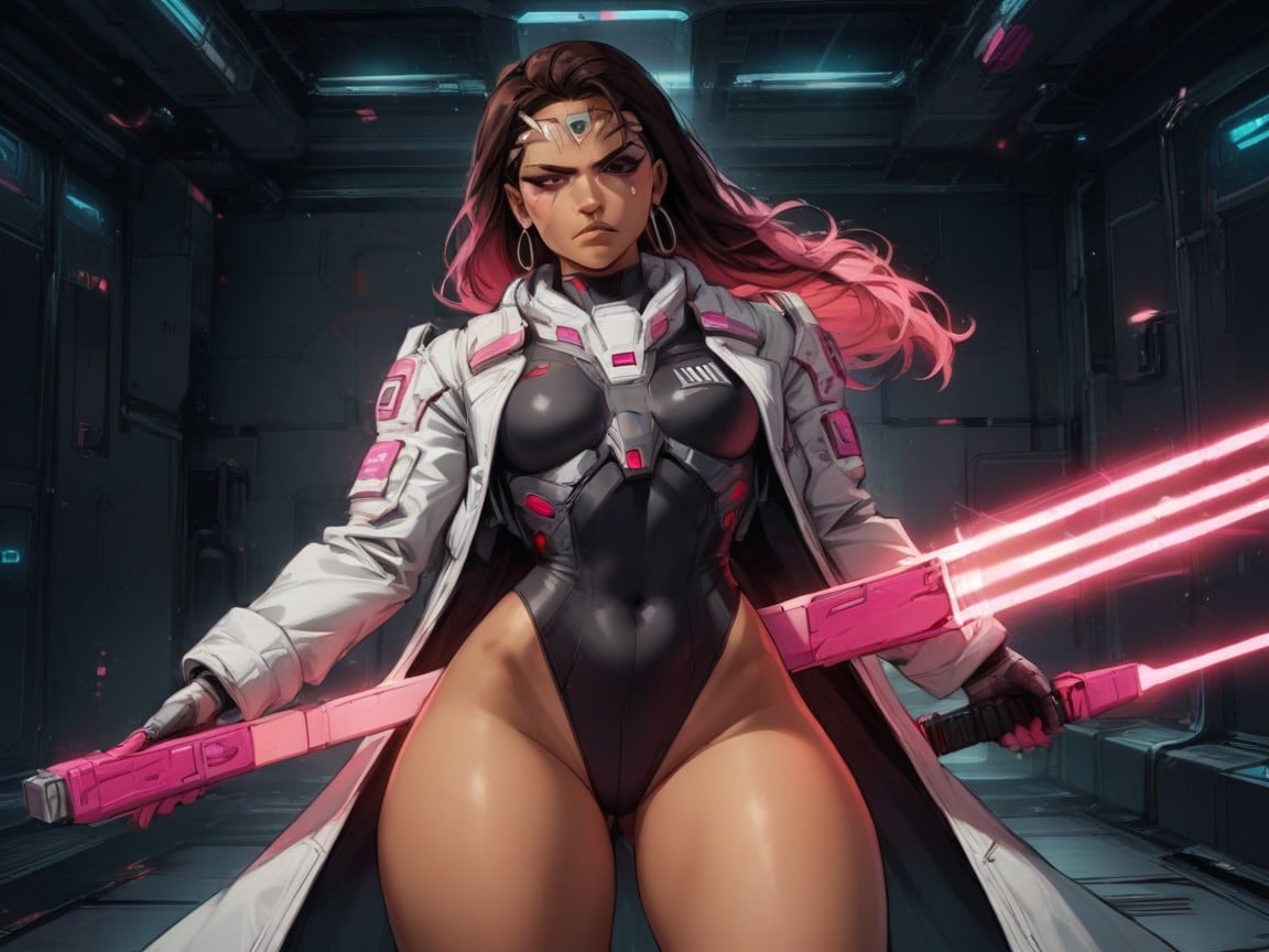Futuristic Setting, 1 Persona, Nsfw Porno latina IA