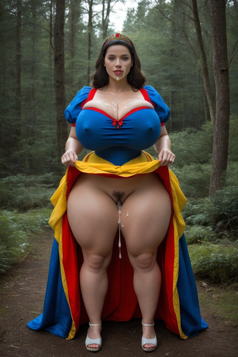 Yellow Skirt, Spead Legs Sex, Night AI Porn