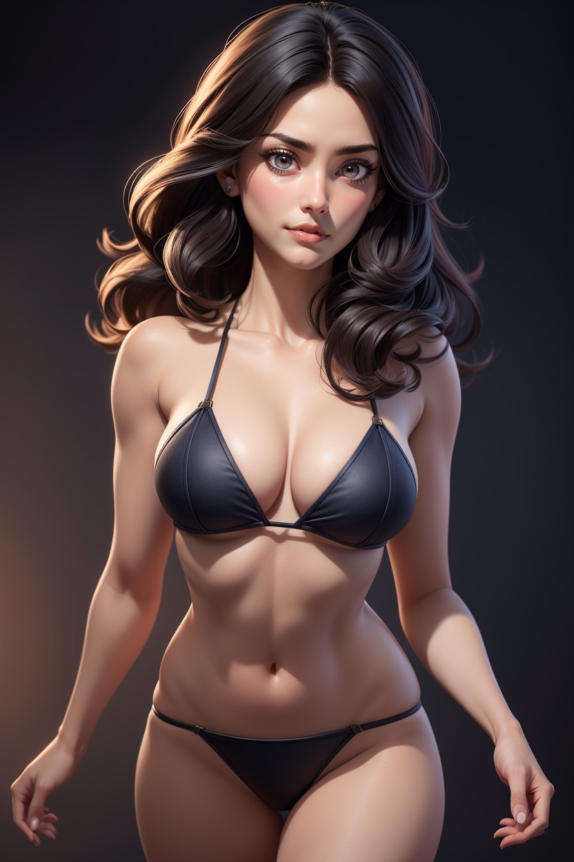 Bikini, Comfortable Look Hoodie With Drawstrings Visible, Neatly Trimmed On The Sides Natural Texture Hentai AI Porn