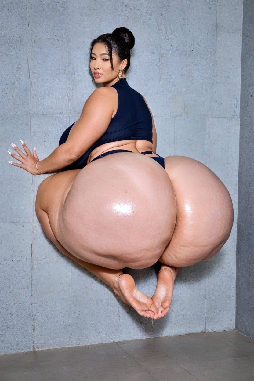 Hyper Bubble Butt, Women Stuck, Huge Fake Bimbo Booty AI Porn