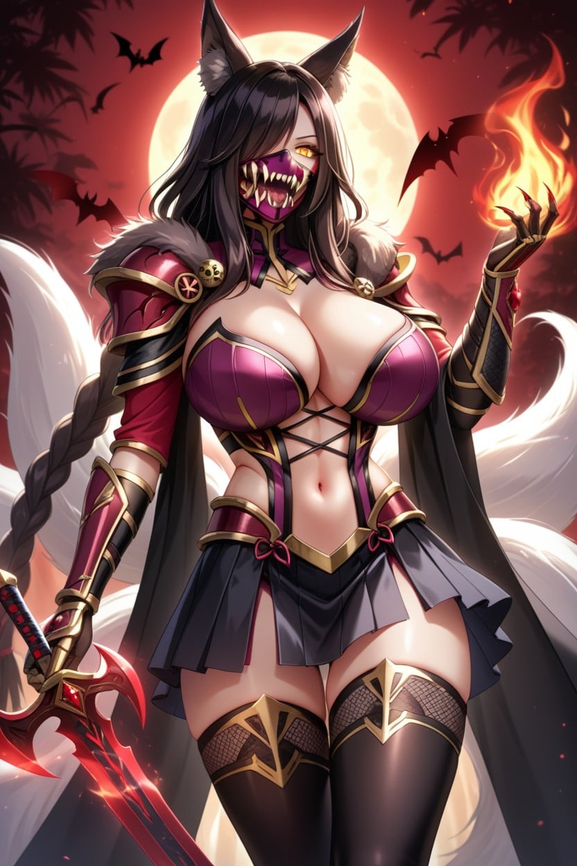 Vampire, Armor, Open Mouth Hentai AI Porn