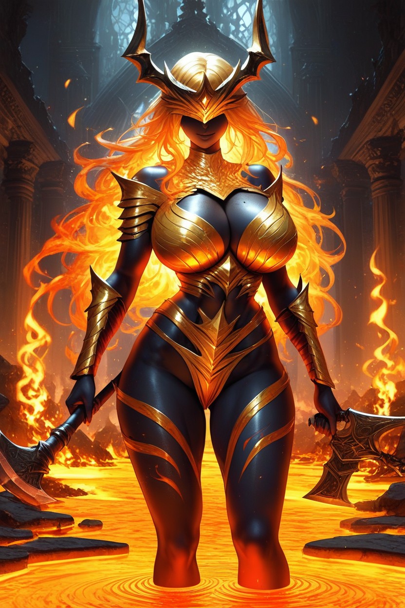 Flaming Fiery Armor On Legs, 검투사, 18+ 라틴 AI 야짤