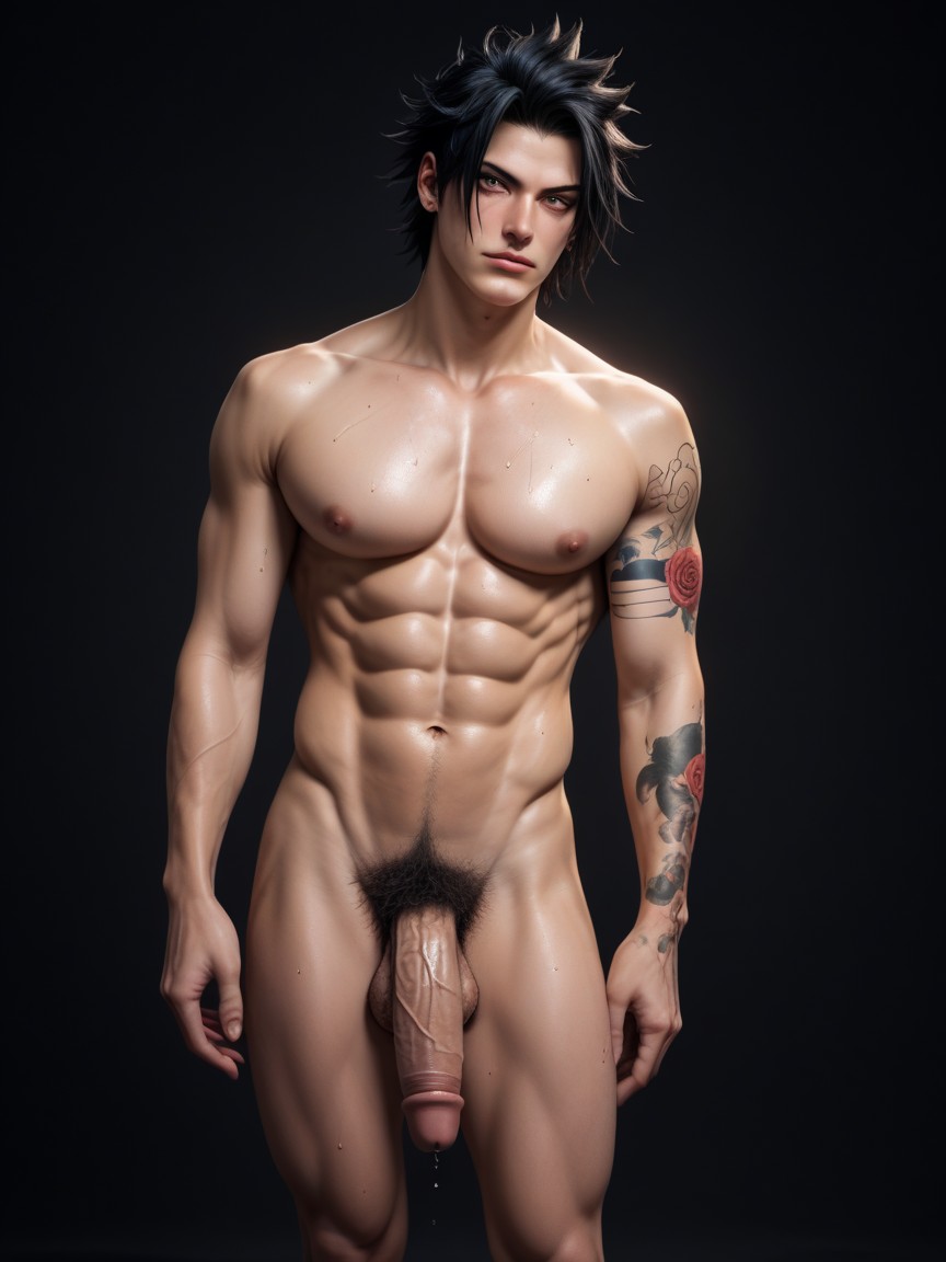 Hd Texture, Fit, Spiky Hair AI Gay Porn