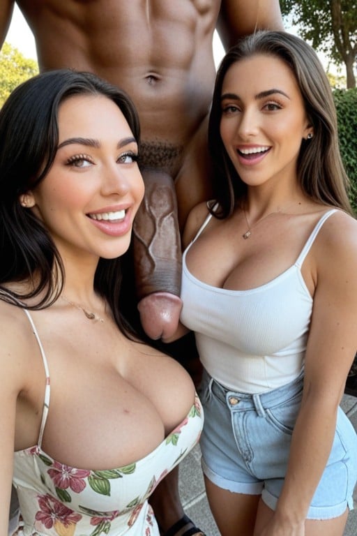Eyes Wide In Shock, Mouth Agape, Extreme Hyper Cock AI Porn