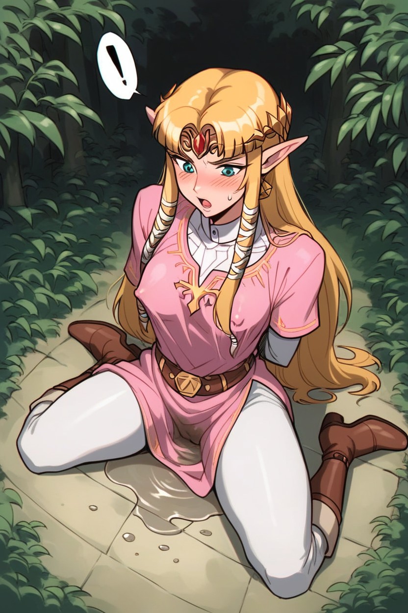 Erect Nipples, Skinny, Kneeling Hentai AI Porn