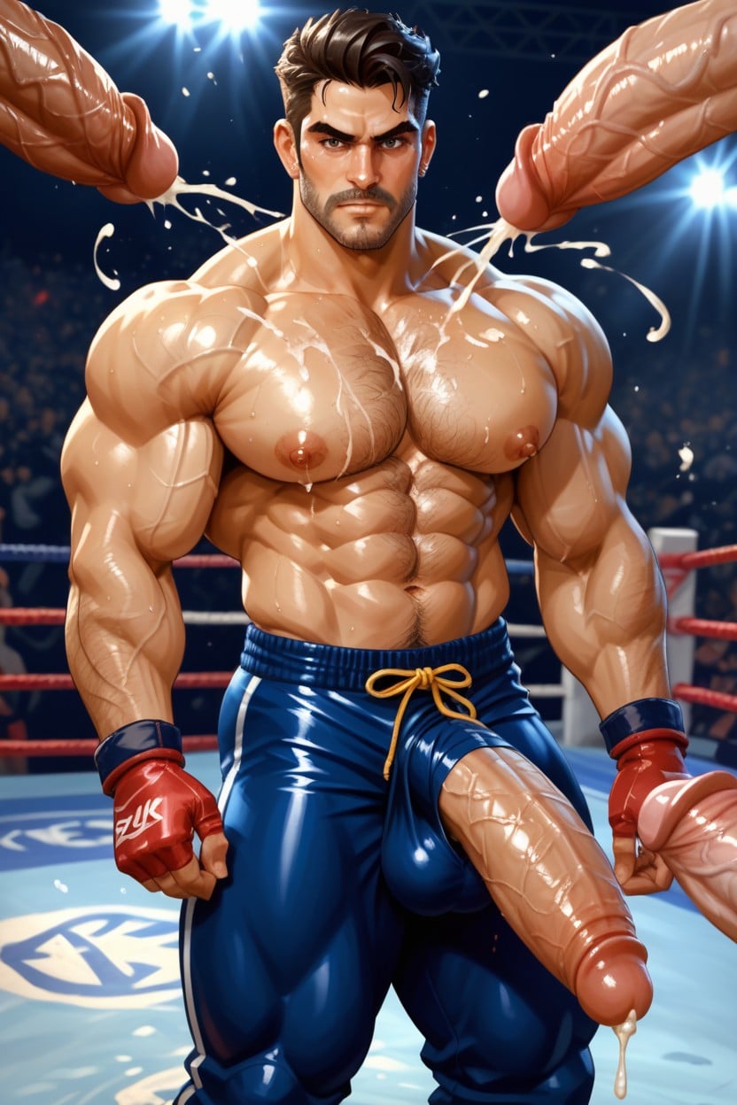 Wrestling, Hdr, Veins Body AI Gay Porn
