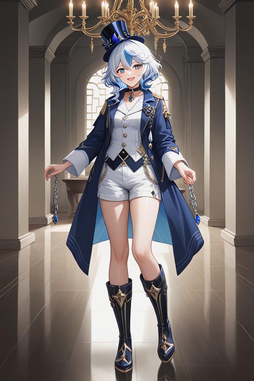 Crown Like Metallic Ornaments, Skinny, Room Hentai AI Porn