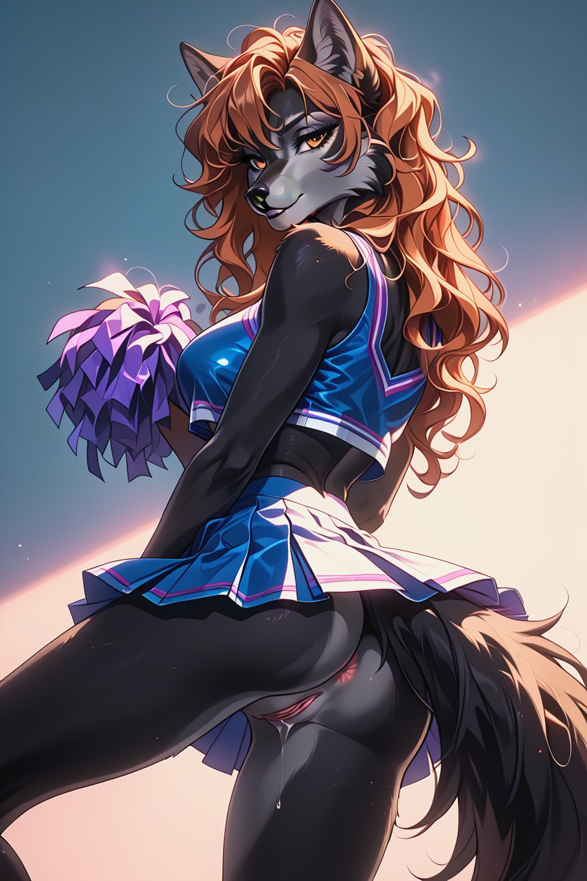 18+, Waist Shot, Sexy Pose Furry AI Porn